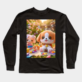 Discover Adorable Baby Cartoon Designs for Your Little Ones - Cute, Tender, and Playful Infant Illustrations! Long Sleeve T-Shirt